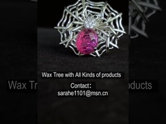 Red Ruby 925 Silver Gemstone Rings Swarovski Sterling Silver Spider Web Ring
