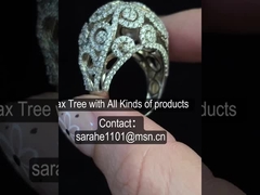 8.35g Cubic Zirconia Oval Engagement Rings AAA 1.5 Carat CZ Solitaire Ring