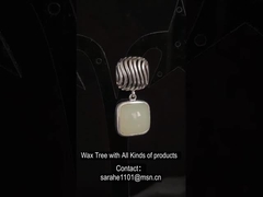 10x10mm Cushion White Jade Stud Earrings 925 Silver Minimalist Style