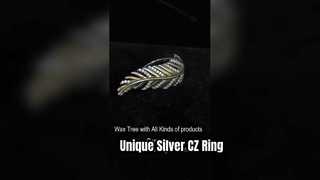 Unique 925 Silver CZ Ring Fly Sky