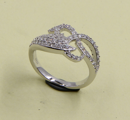 Sparkling 925 Silver Heart Shaped CZ Rings A Touch Of Brilliance Sterling Silver Love Ring Silver Stackable Rings