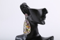 Colorful Fashion Hoop Earrings Handmade Jewelry 925 Sterling Silver Gemstone Earrings