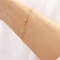 14K Gold Plated 925 Sterling Silver Heart Bracelet Micro Inset High Polished