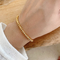 Handmade 925 Sterling Silver Bead Bracelet 18k Gold Plated Mirco Inset High Polished