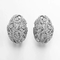 10.41g Thick Sterling Silver Hoop Earrings , Overlap Bird'S Nest Earrings
