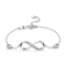 8 Endless S925 Silver CZ Bracelet Infinity Charm Ladies Meaningful