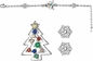 Christmas Tree Bracelets For Kids Girls Snowflake Star Jingle Bell Adjustable Xmas