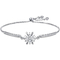 Women'S Girls Plating S925 Silver Bracelet Adjustable Chain Snowflake Personalised