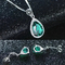 Plating 925 Sterling Silver Necklace And Earrings Set Women'S Earrings And Pendant Set