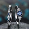 3.0mm Womens Diamond Band Rings , 925 Sterling Silver Diamond Engagement Rings