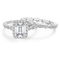 Plain 925 Sterling Silver Engagement Ring , Wedding 925 Silver CZ Rings