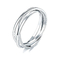Thin Sterling 925 Silver CZ Rings , 4.20g Solid Sterling Silver Rings