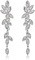 Sterling Silver Cubic Zirconia Earrings , 0.8g Sterling Silver Heart Drop Earrings