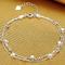 New S925 Silver Bracelet , Women's Star Pendant 925 Silver CZ Bracelet