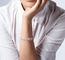 Fashion Women's Charming Heart Diamond Bracelet 925 Sterling Silver Adjustable