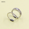Pear Shaped AAA CZ 925 Silver Ring Prong Setting 2mm Band Fine Jewelry