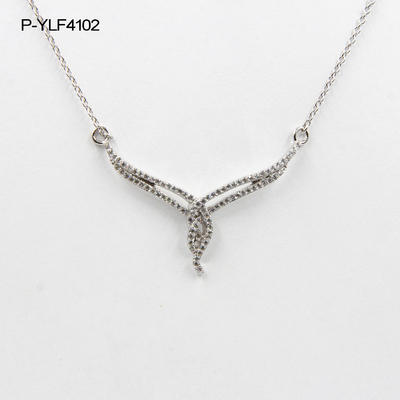 Mading Round Cut Pendant Necklaces with Advanced Technology Cihnese Fashion Pendant with Rolo chain