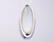 Classic Style 18K Gold Diamond Pendant Necklace Round Cut 18 Inches
