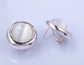 Classic CZ Stud Earrings 925 Silver Elegant Round Drop Heart Pear Design