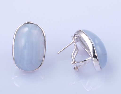 Casual DIY Silver White CZ Earrings Lightweight Gift Making Jewelry For Occasions
