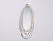 Elegant 925 Sterling Silver White Jade Necklace Pendant for Ladies and Gentlemen