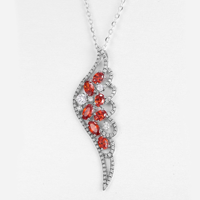 Ladys Long Teardrop Marquise Pendant Necklace 925 Silver Gemstone Box Chain Jewelry