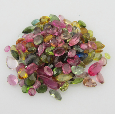 Stylish Rhodium Plated Gemstone Rings In Round And Oval Shapes For Elegant Fashion Tourmaline