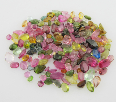 925 Silver Gemstone Rings For Casual / Party Tourmaline Stone 3-5g Silver Weight