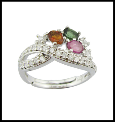 Advanced 925 Silver Gemstone Rings Jewelry Type Rings For Women