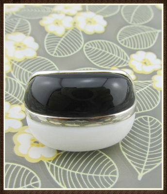 Oval 925 Silver Gemstone Rings For Casual And Anniversary Celebrations Black Agate & White Agate Sterling Silver Rings