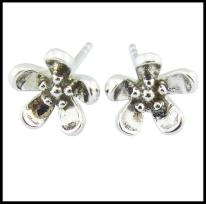Portable 925 Silver CZ Earrings Stud Earrings Small Advantage Real Sterling Silver Earrings Small Silver Earrings