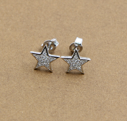 Star Earring Stud Twinkling Star 925 Sterling Silver Stud Earrings For Everyday Glamour Real Sterling Silver Earrings