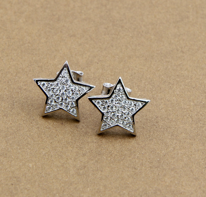 Star Earring Stud Twinkling Star 925 Sterling Silver Stud Earrings For Everyday Glamour Real Sterling Silver Earrings