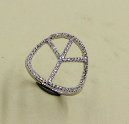 Sterling Silver Round Cut Cubic Zirconia Sparkling Rings Simple Silver Rings Peace Ring Stack Ring Silver Stackable Ring