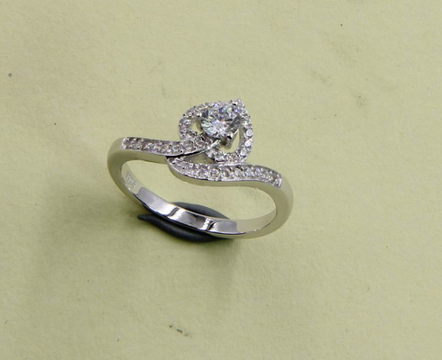 Snake Sparkling Radiant Cut Pear / Oval / Round / Chevron 925 Sterling Silver CZ Rings For Men And Women Modern Silver Rings