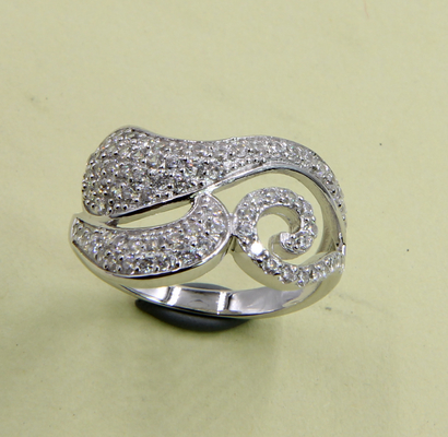 Sterling Silver CZ Rings With Radiant Elegance Chunky Sterling Silver Rings Sterling Silver Stackable Rings