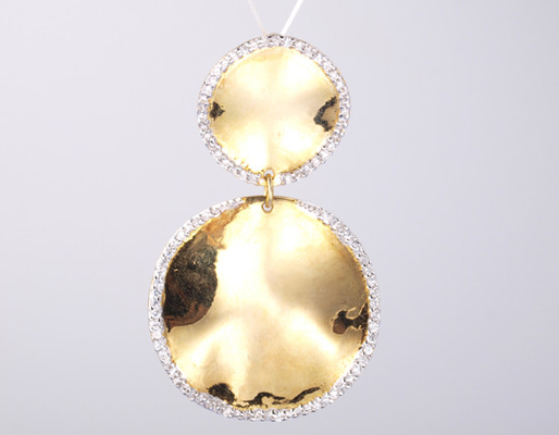 18K YELLOW Gold Unique 925 Silver Geometric Pendant Decorated With Customizable Zircon silver gemstone rings Accessory