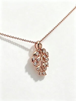 Rose Gold 925 Silver CZ Pendant  Blooming Cute Grape Pendant with Rolo Chain Jewellery Factory White AAA Bezel CZ Stones  22*17.5mm Size 5.35g Total Weight Necklace Grape