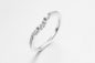 Star Band Rings 925 Silver CZ Rings Stackable Finger Promise Rings