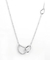 Eight Shaped Sterling Silver Infinity Necklace A Grade Cubic Zirconia