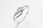 2.25g 925 Silver CZ Rings Unisex Wide Cubic Zirconia Eternity Bands