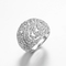 Geometrical Shape 925 Sterling Silver CZ Zircon Ring Custom Rings
