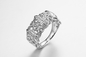 &quot;Countless Knots&quot; 925 Sterling Silver CZ Rings Tie up Wedding Present