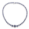 Blue Aquamarine Birthstone Necklace Cubic Zirconia 17 Inch