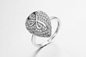 Pear Shield 925 Silver CZ Rings For Valentine'S Day Unisex