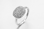 Pear Shield 925 Silver CZ Rings For Valentine'S Day Unisex