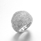 CZ Sterling Silver Rings Custom Engraving 4.31 Grams Wrap Around Finger Ring