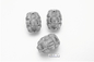 10.41g Thick Sterling Silver Hoop Earrings CZ Bird'S Nest Earrings