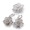 &quot;A Pearl In The Palm Ⅲ&quot; 925 Silver CZ Tassel Earrings Mesh Flower