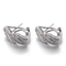 4.45g 8mm Silver Hoop Earrings Zircon Sterling Silver Mini Hoop Earrings